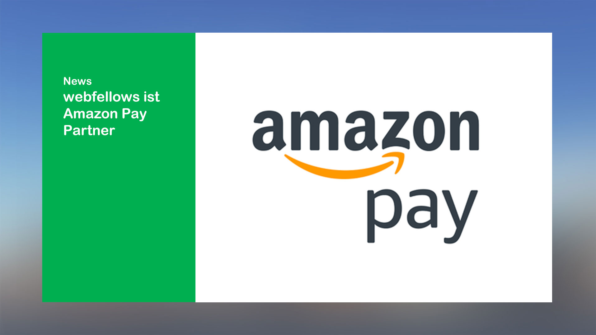 webfellows ist Amazon Pay Partner